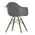 Cadeira de Braços em Plástico Eames DAW / Base Ácer Escuro